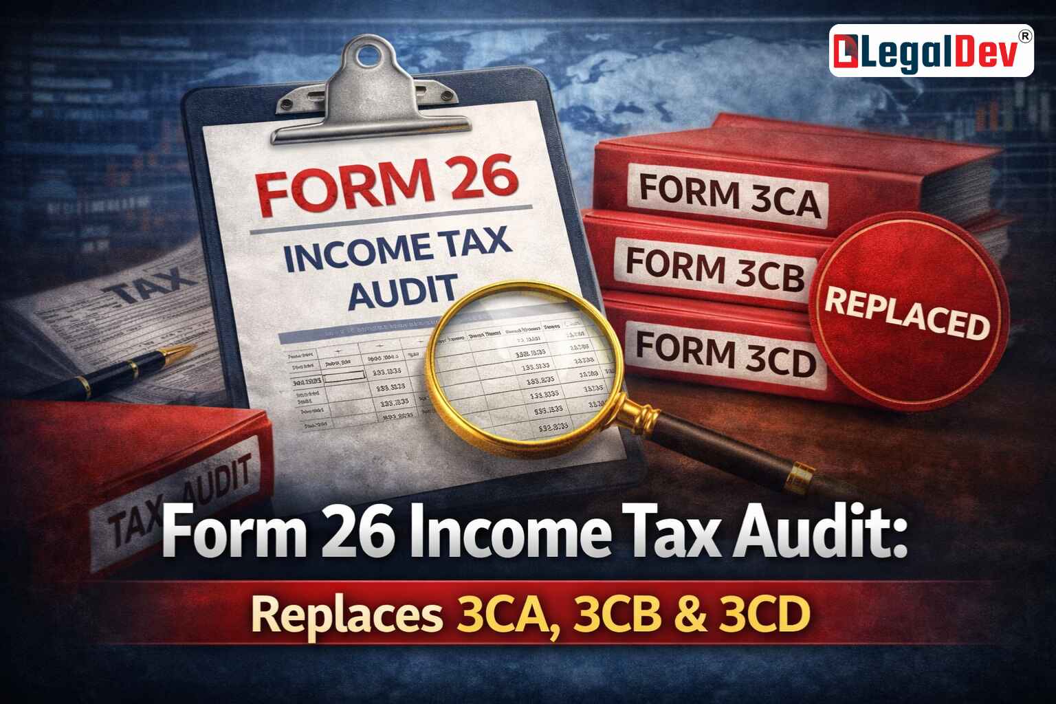 Form 26 Income Tax Audit: Replaces 3CA, 3CB & 3CD